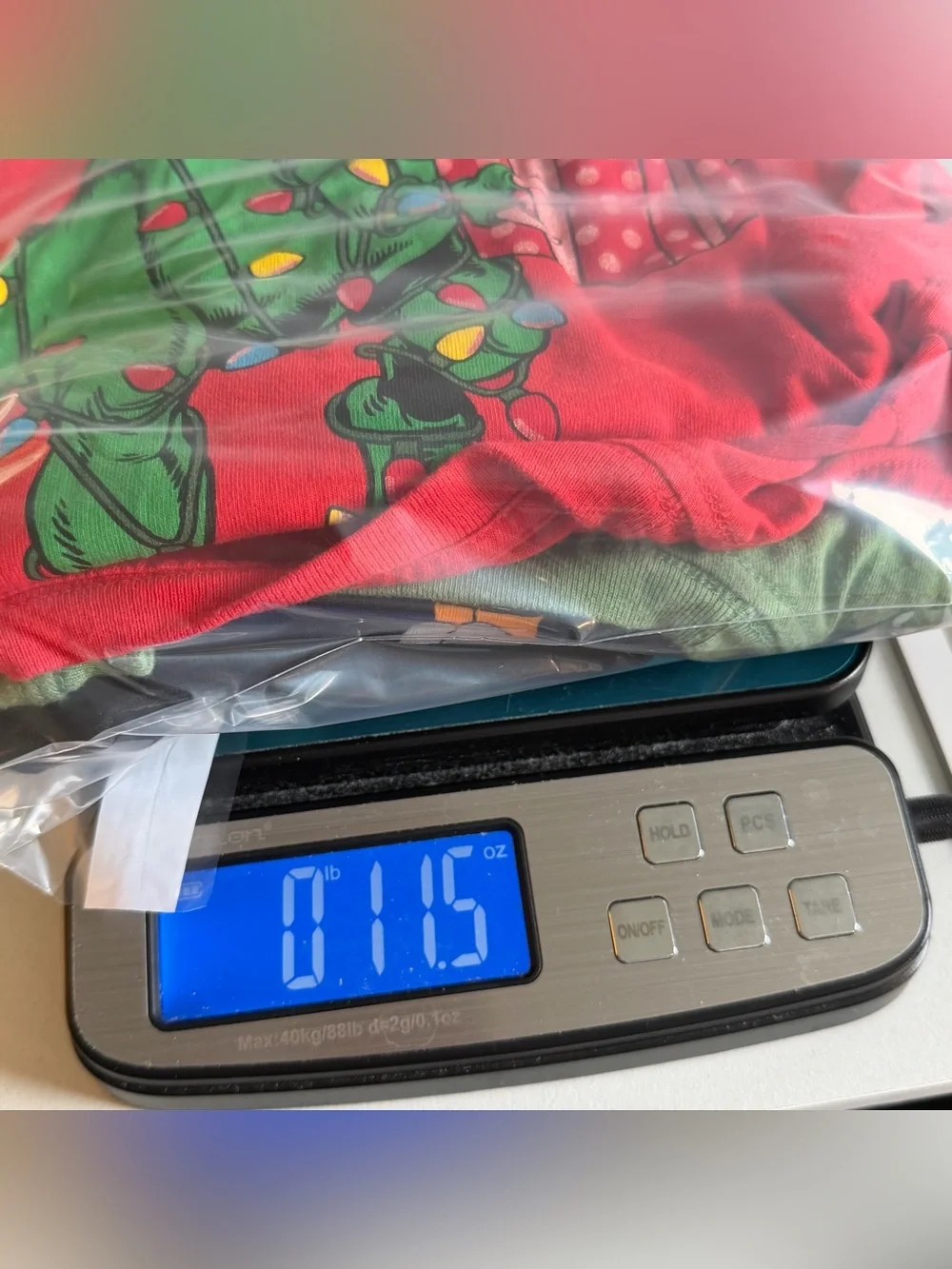 Lot of 3 fun Holiday theme graphic short sleeve shirts boys L 10-12 Santa Dino